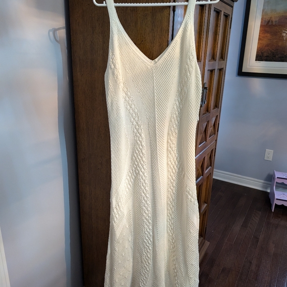 Vince Sleeveless Sweater Macrame Midi Dress - Picture 9 of 16